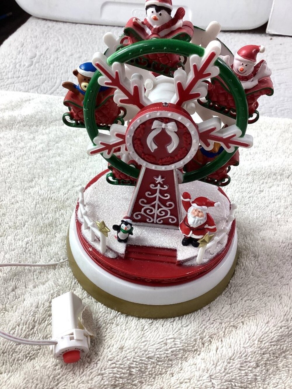 Christmas Musical Ferris Wheel Santa Snowman LED Light-Up Decoration